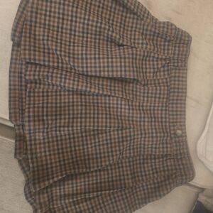 Old Navy Brown and Navy Plaid Girls Skirt